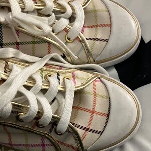 Coach Sneakers - Gold and White